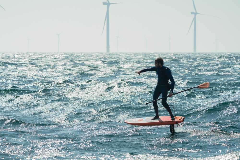 casper foiling across the kattegat