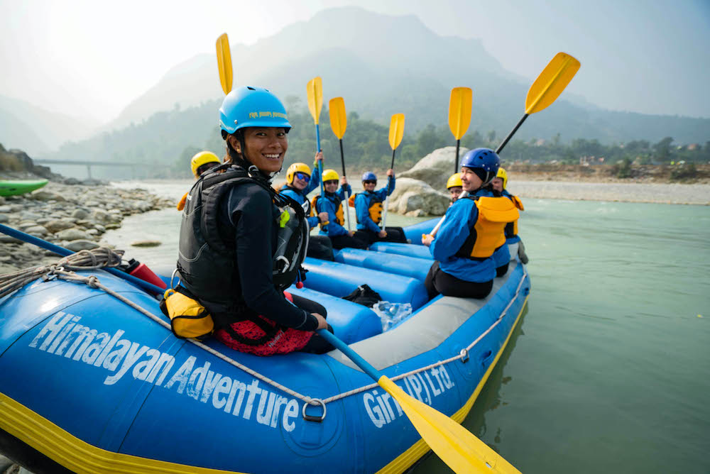 nrs nepal rafting female company