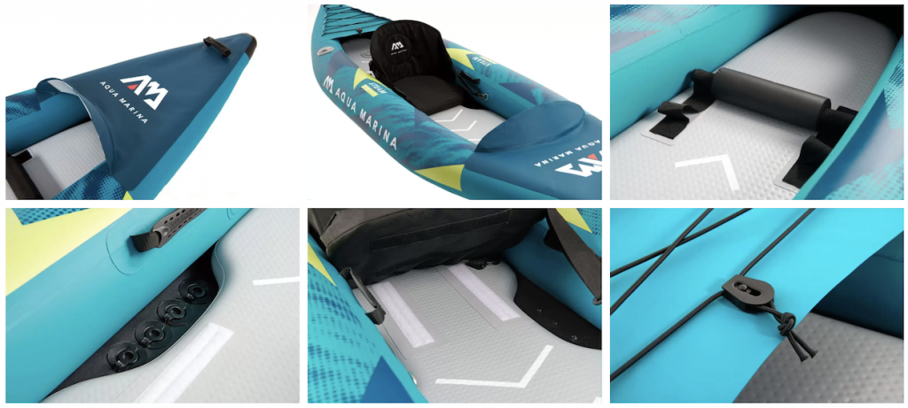 aqua marina steam series inflatable kayak features