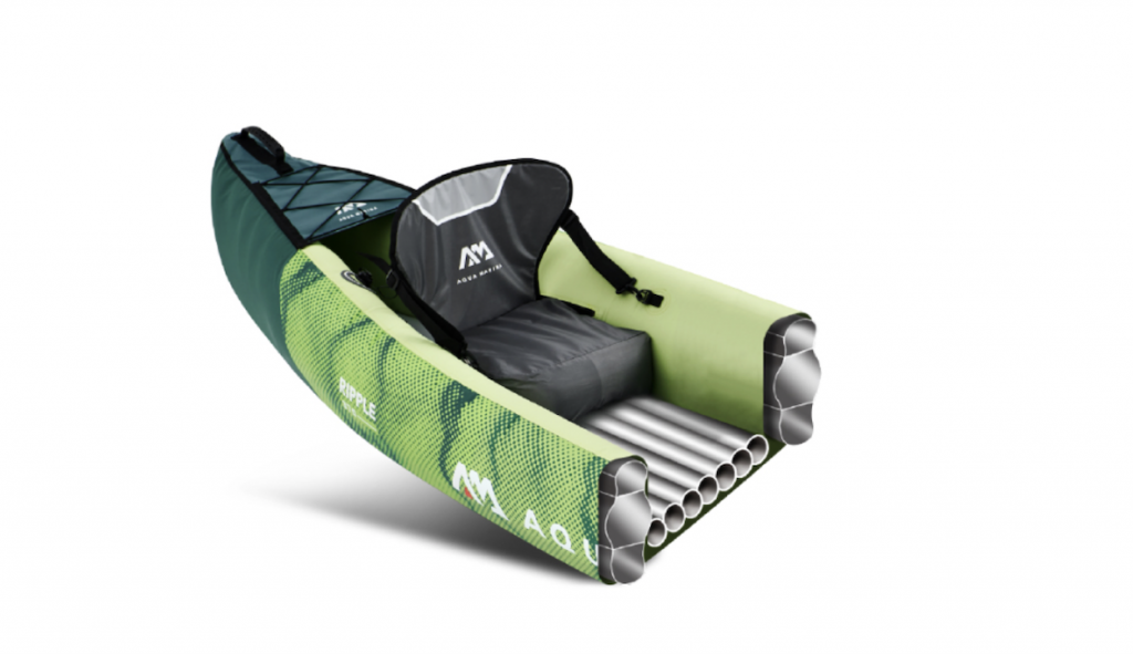 aqua marina ripple inflatable recreational canoe adjustable seat