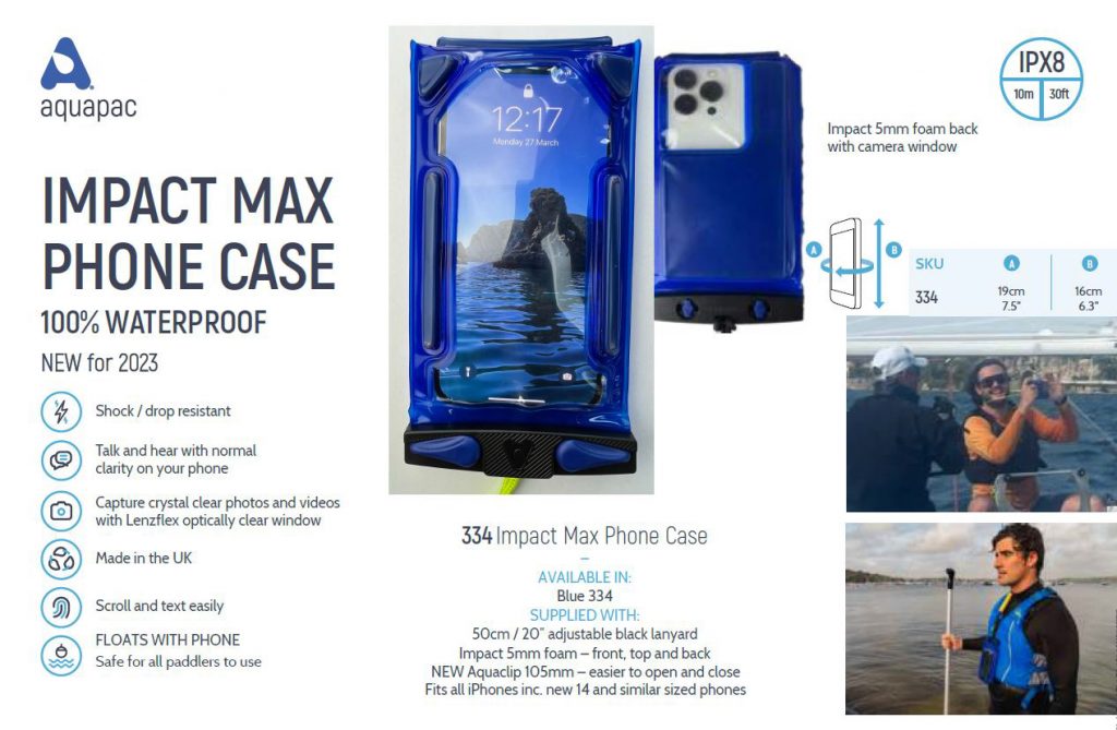 AQUAPAC Impact max waterproof case The Paddle Sport Show